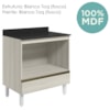 Balcao Nicho Forno 80cm MDF Kali 16406 Bianco Toq Bianco Toq Nicioli