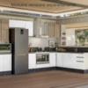 Balcao Nicho Forno 80cm MDF Kali 16406 Bianco Toq Branco Uv Nicioli