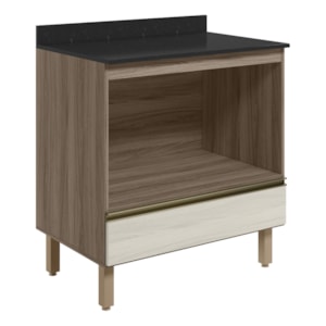 Balcao Nicho Forno 80cm MDF Kali 16406 Carvalho Toq Bianco Toq Nicioli Balcao Nicho Forno 80cm MDF Kali 16406 Carvalho Toq Bianco Toq Nicioli