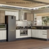 Balcao Nicho Forno 80cm MDF Kali 16406 Carvalho Toq Bianco Toq Nicioli