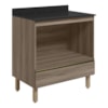 Balcao Nicho Forno 80cm MDF Kali 16406 Carvalho Toq Carvalho Toq Nicioli