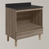 Balcao Nicho Forno 80cm MDF Kali 16406 Carvalho Toq Carvalho Toq Nicioli