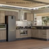 Balcao Nicho Forno 80cm MDF Kali 16406 Carvalho Toq Carvalho Toq Nicioli