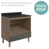 Balcao Nicho Forno 80cm MDF Kali 16406 Carvalho Toq Chumbo Nicioli