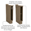 Balcao Nicho Toalheiro Com Tampo 15 cm Maxxi G740 Nogal Kappesberg