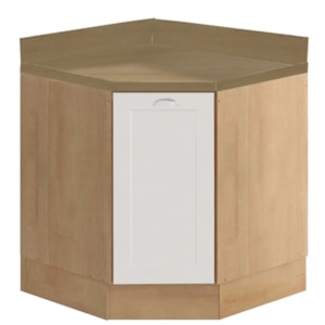 Balcao Obliquo Com Tampo 1 Porta 75 cm CD1015406 Branco Dtall