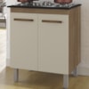 Balcao Para Cooktop 4 Bocas 2P 75 cm Jade Savana Off White Mobbs