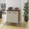 Balcao Para Cooktop 4 Bocas 2P 75 cm Jade Savana Off White Mobbs