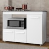 Balcao Para Cooktop 4 Bocas 3P 114 cm Ana Branco Mobbs