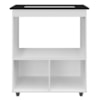 Balcao Para Cooktop 5 Bocas 2P 75 cm Elisa Branco Mobbs