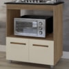 Balcao Para Cooktop 5 Bocas 2P 75 cm Elisa Savana Off White Mobbs