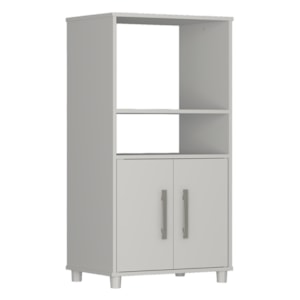 Balcao Para Cozinha Multiuso 2 Portas 108X58 cm B02 Branco NOVAM