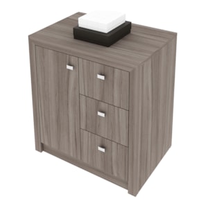 Balcão Para Escritório 1 Porta 3 Gavetas ME4111 Carvalho Tecno Mobili Balcão Para Escritório 1 Porta 3 Gavetas ME4111 Carvalho Tecno Mobili