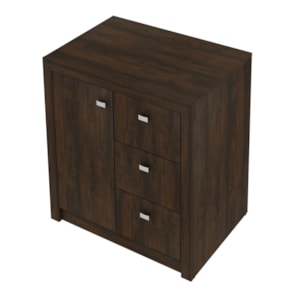 Balcão Para Escritório 1 Porta 3 Gavetas ME4111 Rustico Tecno Mobili Balcão Para Escritório 1 Porta 3 Gavetas ME4111 Rustico Tecno Mobili