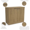 Balcao Para Escritorio 2 Portas 91 cm Versatil 1011A Itapua Kappesberg