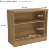 Balcao Para Escritorio 2 Portas 91 cm Versatil 1011A Itapua Kappesberg