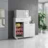 Balcao Para Forno Com Fruteira 2 Portas 90 cm Branco ARMoveis