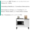 Balcao Para Forno E Cooktop 1 Porta 1 Gaveta 103 cm Dinamarca Branco RUDK