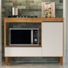Balcao Para Forno E Cooktop 1 Porta 1 Gaveta 103 cm Dinamarca Cedro Areia RUDK