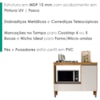 Balcao Para Forno E Cooktop 1 Porta 1 Gaveta 103 cm Dinamarca Cedro Areia RUDK