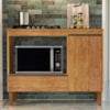 Balcao Para Forno E Cooktop 1 Porta 1 Gaveta 103 cm Dinamarca Cedro RUDK