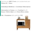 Balcao Para Forno E Cooktop 1 Porta 1 Gaveta 103 cm Dinamarca Cedro RUDK