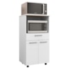Balcao Para Forno E Microondas 118X61 cm Duetto Branco Supremo KTP