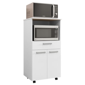 Balcao Para Forno E Microondas 118X61 cm Duetto Branco Supremo KTP Balcao Para Forno E Microondas 118X61 cm Duetto Branco Supremo KTP