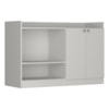 Balcao Para Forno e Microondas 2 Portas 120 cm B06 Branco NOVAM