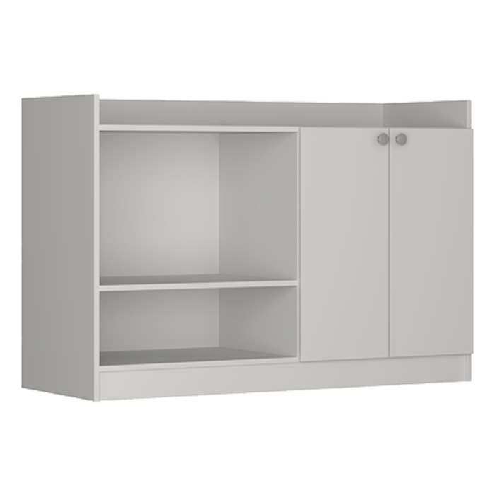 Balcao Para Forno e Microondas 2 Portas 120 cm B06 Branco NOVAM