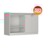 Balcao Para Forno e Microondas 2 Portas 120 cm B06 Branco NOVAM
