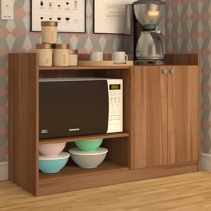 Balcao Para Forno e Microondas 2 Portas 120 cm B06 Montana NOVAM