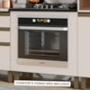 Balcao Para Forno Embutir Com Tampo 80 cm MDF Duna Cristal Nature Henn