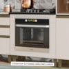 Balcao Para Forno Embutir Com Tampo 80 cm MDF Duna Cristal Nature Henn