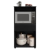 Balcao Para Microondas 1 Gaveta 2 Portas 61 cm Noruega Preto RUDK