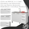 Balcao Para Pia 120cm 3 Portas 2974 Branco Supremo KTP