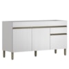 Balcao Para Pia 3 Portas 1 Gaveta 150 cm Line Supremo KTP