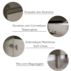 Balcão Para Pia 3 Portas 120 cm MDF Connect C66 Duna Cristal Henn