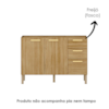 Balcao Para Pia 3 Portas 2 Gavetas 120 cm Urbane Freijo KTP