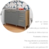 Balcao Para Pia 3P 2G 120 cm Mad Versalhes Freijo Gris KTP