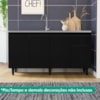 Balcao Para Pia 4 Portas 1 Gaveta 156 cm Grecia Preto RUDK
