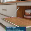 Balcao Para Pia 4G 1P 120 cm MDF Proenca Nogueira Nude Prime Demartez