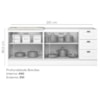 Balcao Pia 120 cm Balcao Cooktop 80 cm Americana Branco Calcare Henn