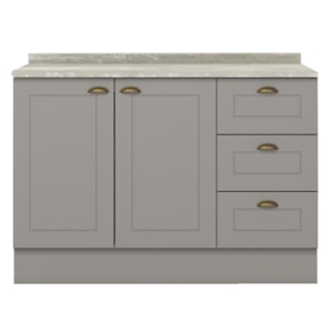 Balcao Pia Com Tampo 120 cm C353 Americana Cinza Calcare Henn Balcao Pia Com Tampo 120 cm C353 Americana Cinza Calcare Henn