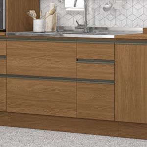 Balcao Pia Sem Tampo 1P 4G 120 cm Maxxi G746 Canela Kappesberg
