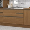Balcao Pia Sem Tampo 1P 4G 120 cm Maxxi G746 Canela Kappesberg
