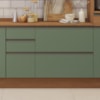 Balcao Pia Sem Tampo 1P 4G 120 cm Maxxi G746 Canela Verde Kappesberg