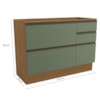 Balcao Pia Sem Tampo 1P 4G 120 cm Maxxi G746 Canela Verde Kappesberg