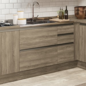Balcao Pia Sem Tampo 1P 4G 120 cm Maxxi G746 Nogal Kappesberg