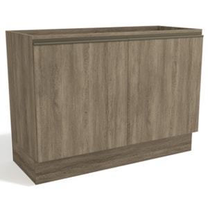 Balcao Pia Sem Tampo 2P 120 cm MDP Maxxi G745 Nogal Kappesberg